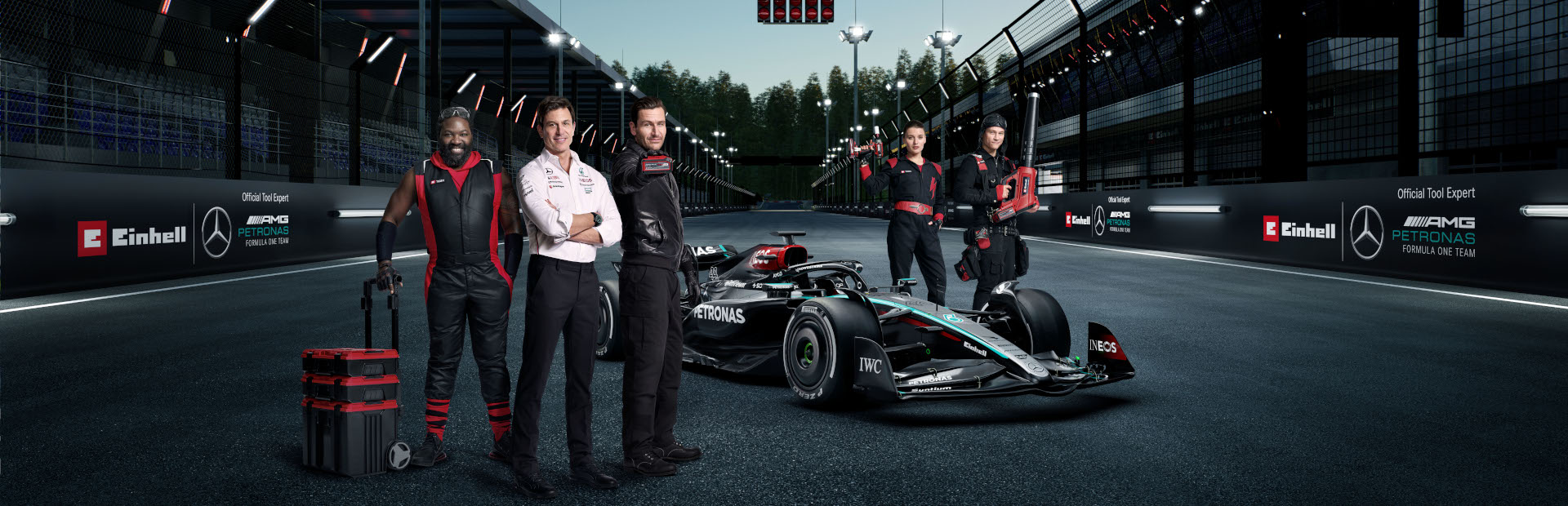 The E-Team with Mercedes AMG Petronas F1 Team