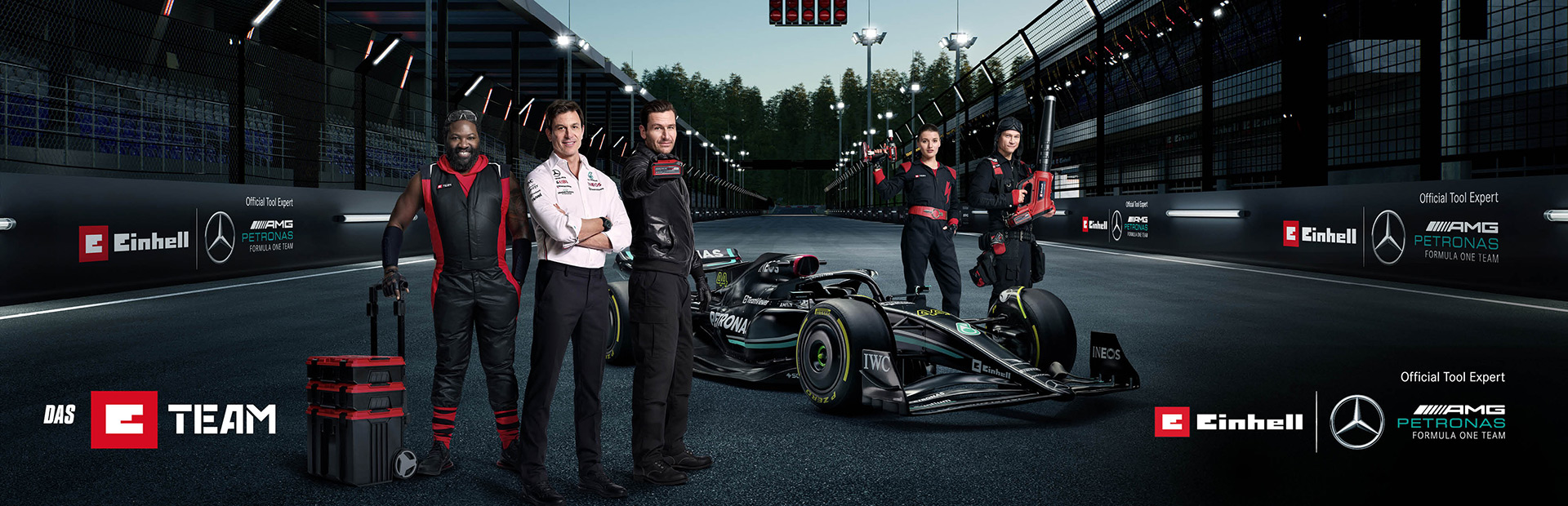The E-Team with Mercedes AMG Petronas F1 Team